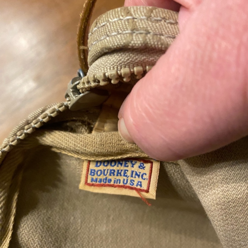 Dooney & Bourke Vintage Beige Canvas Mini Bag - Picture 9 of 9